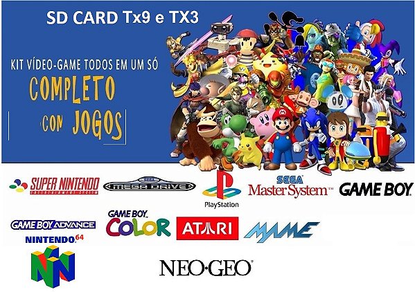 Micro SD 64gb com jogos para TX3 ou TX9