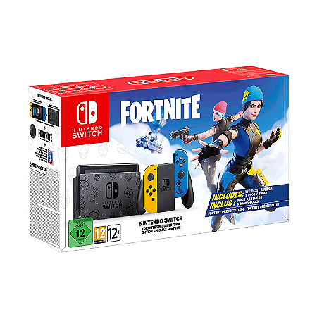 Console Nintendo Switch Fortnite Special Edition 32GB - DESBLOQUEADO + cartão de 256GB