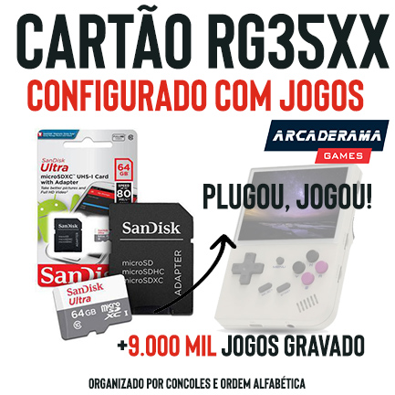 Cartão SD CARD SAN DISK 64 GB com jogos para O RG35XX