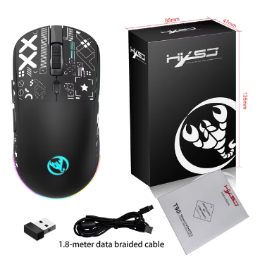 Mouse sem fio T90 - silencioso
