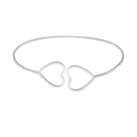 Pulseira Feminina Bracelete Prata 925 Love Coração Jóia kit