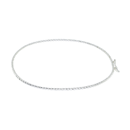 Bracelete De Prata 925 Unissex Minimalista Maciço Joia pura