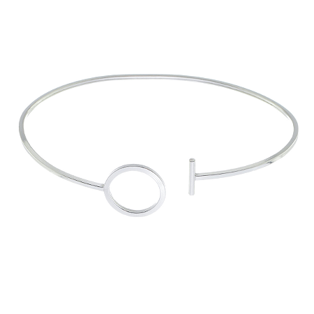 Pulseira Bracelete Redondo Prata 925 Feminino legitima pura