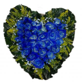 Coração de Rosas Azuis
