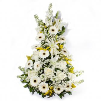 Arranjo de Flores Brancas Variadas