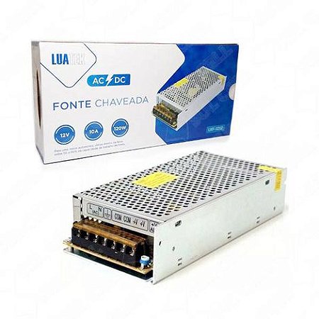 FONTE COLMEIA 12V 10A 120W CHAVEADA SIGMA-F1012 AITEK
