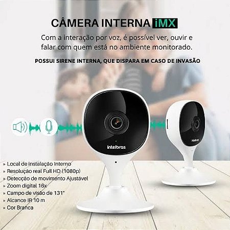 Câmera Mibo Wi-fi Full Hd Imx Intelbras