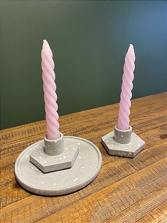 Castiçal em concreto ou granilite