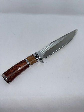 Faca Churrasco Caça Pesca Full Tang Modelo Luxo C/ Bainha