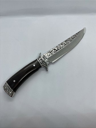Faca Churrasco Caça Pesca Full Tang Modelo Luxo C/ Bainha