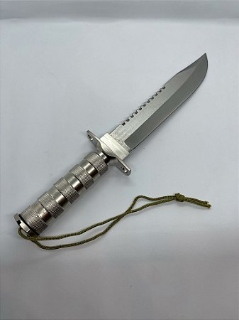 Faca Churrasco Caça Pesca Full Tang Modelo Luxo C/ Bainha
