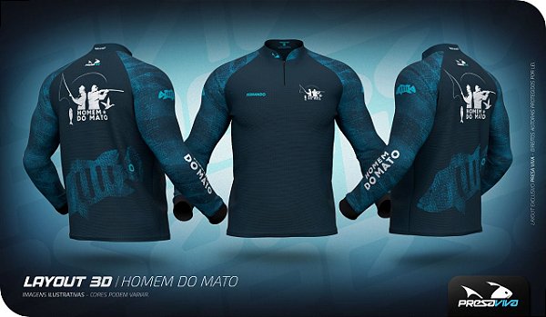 Camisa HOMEM DO MATO - TUCUNA AZUL