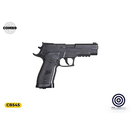 Pistola de Pressão CO2 Rossi P226 X-4 NBB 4,5 mm + Alvo
