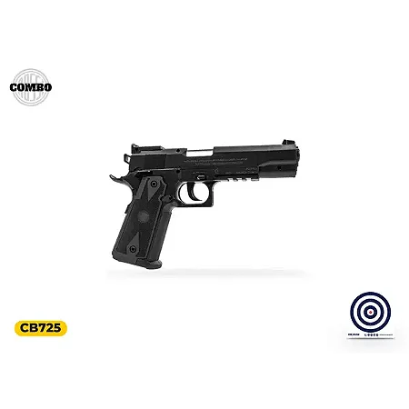 Pistola de Pressão CO2 Rossi 1911 Tactical 4,5 mm + Alvo
