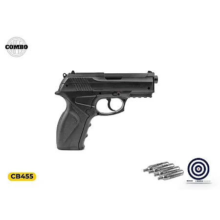 Pistola de Pressão CO2 Rossi R11(C11) 6 mm + Cápsula de Co2 + Alvo