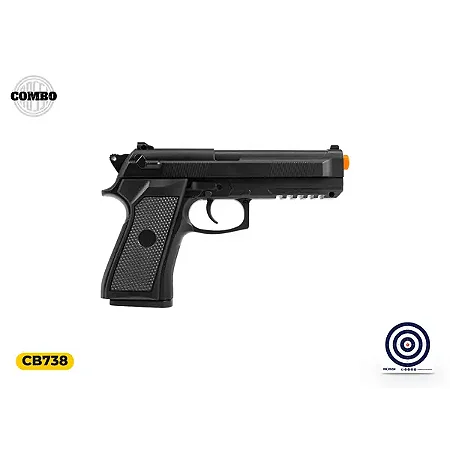 Pistola de Airsoft Mola VG PT92 - V21 6mm + Alvo