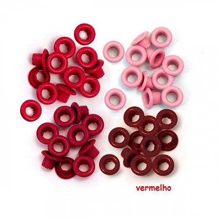 Ilhós WeR - Kit com 60 peças de ilhoses