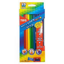 Lápis de Cor 12 CORES - TRIS
