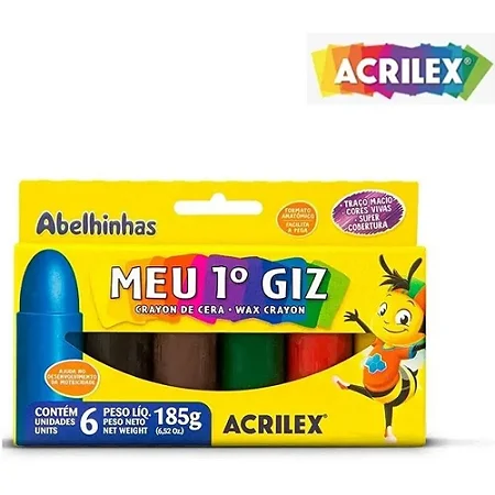 Giz De Cera Meu 1° Giz - Acrilex