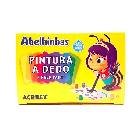 Pintura A Dedo 6 Cores - Acrilex