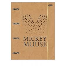 Caderno Argolado Kraft Mickey Mouse College / Jandaia