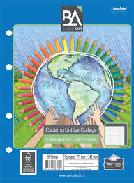 Refil Caderno Argolado Universitário Uniflex Quadriculadas / Jandaia