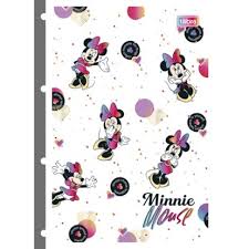 Refil Caderno Argolado Universitário Minnie Mouse / Tilibra