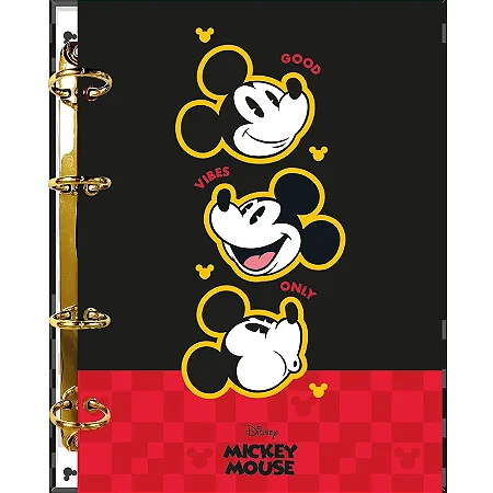 Caderno Argolado Colegial Mickey Mouse - FORONI