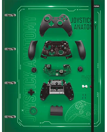 Caderno Argolado Player One - JANDAIA