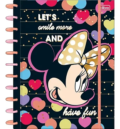 Caderno Tilidisco Universitário Connect 10 Matérias Minnie - TILIBRA