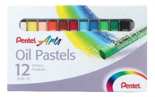Giz Pastel Oleoso 12 Cores - PENTEL