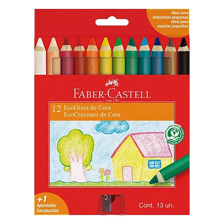 Giz de Cera Madeira - FABER-CASTELL