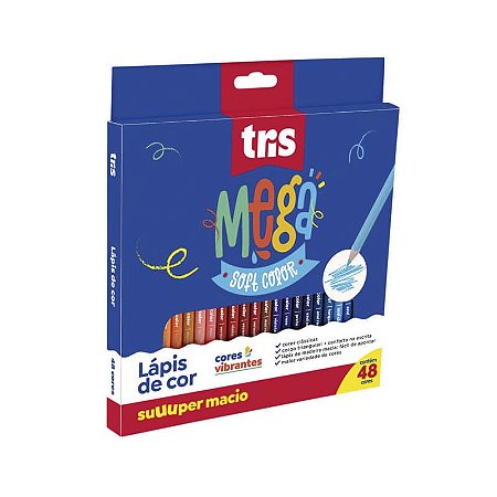 Lápis de Cor 48 Cores - TRIS