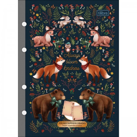 Refil Caderno Argolado Colegial LoveLand - TILIBRA