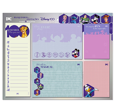 Bloco de Anotações Disney 100 - DAC