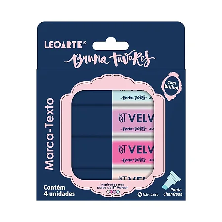 Marca-Texto com Brilho Bruna Tavares - LeoArte