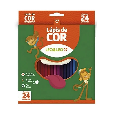 Lápis de Cor 24 Cores | Leo&Leo