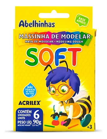 Massa de Modelar 6 Cores | Acrilex