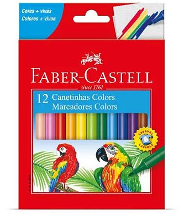 Caneta Hidrográfica 12 Cores | Faber Castell