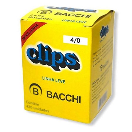 Clips 4/0 Com 420 Unidades | Bacchi