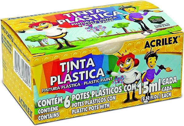 Tinta Plástica 6 Cores | Acrilex