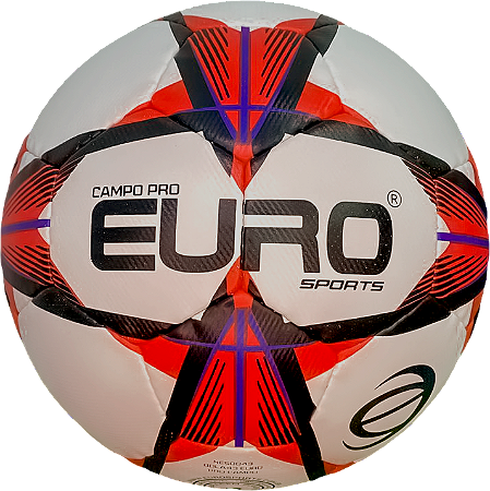 Bola Euro Pro Vermelha - Campo Oficial