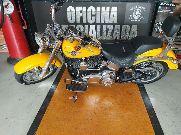 Harley Davidson Fatboy Amarela