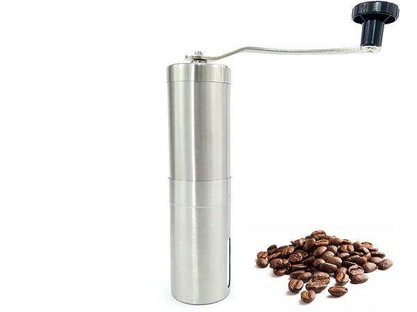 Moedor De Café Manual Em Aço Inox e Cerâmica Com Ajuste De Moagem Portátil