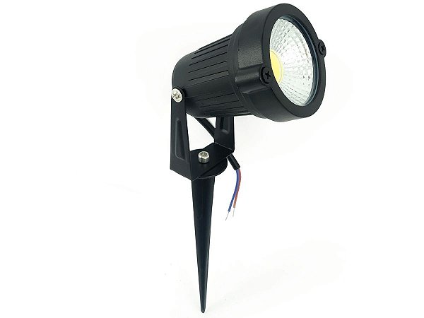 Luminária Spot Luz Led De Alto Brilho 7w Com Espeto Para Jardim