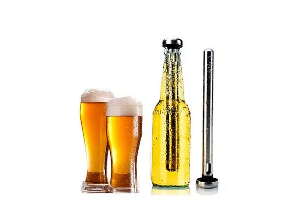 Bastão Resfriador Inox para Garrafas de Cerveja Long Nek 2 unidades