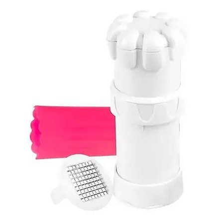 Triturador Moedor Picador de Alho Manual Chef  Rotativo Com Descascador de Silicone
