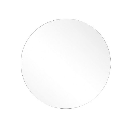 Espelho Base de Acrílico Redondo Multiuso 25CM Decorativo Com Adesivo Dupla Face