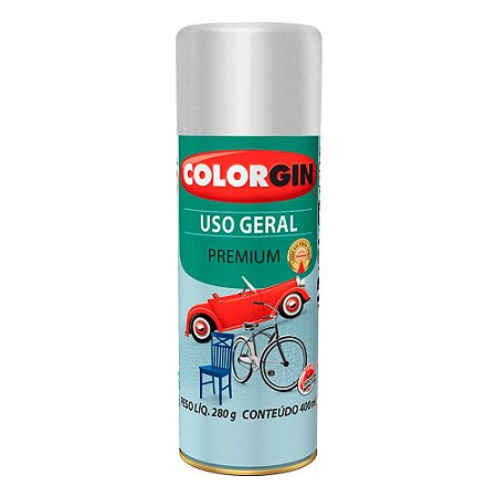 Spray Colorgin Uso Geral 400ml Alumínio Roda 55001 Sherwin-Williams