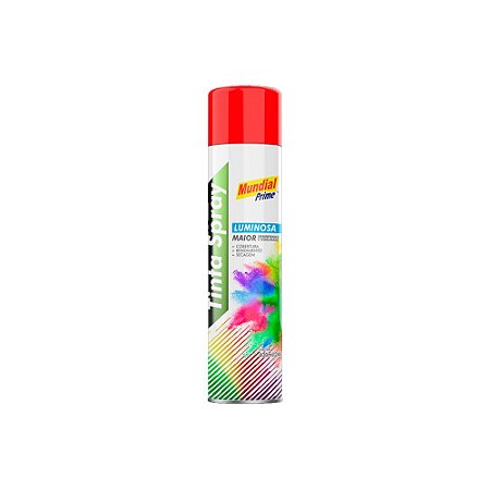 Tinta Spray Luminosa Vermelho 400ml Mundial Prime